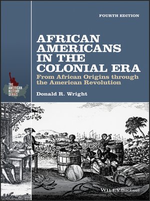 cover image of African Americans in the Colonial Era